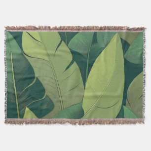 Cobertor Bananarama Hawaiai Banana Leaves
