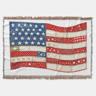 Cobertor Bandeira Americana PNG | Design Patriótico de Patc