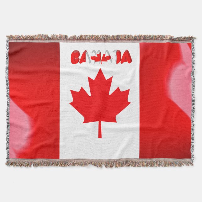 Cobertor bandeira canadense (Frente)