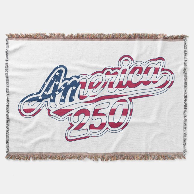 Cobertor Bandeira da América 250 Roteiro Semiquincentenário (Frente)