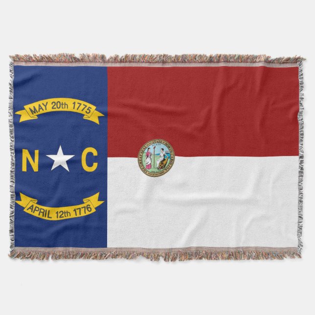Cobertor bandeira da Carolina do Norte (Frente)