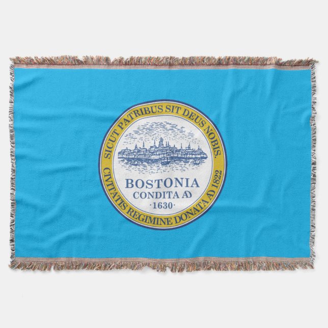 Cobertor Bandeira da cidade de Boston (Frente)