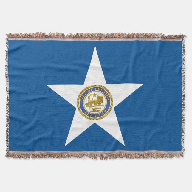 Cobertor Bandeira da cidade de Houston (Frente)