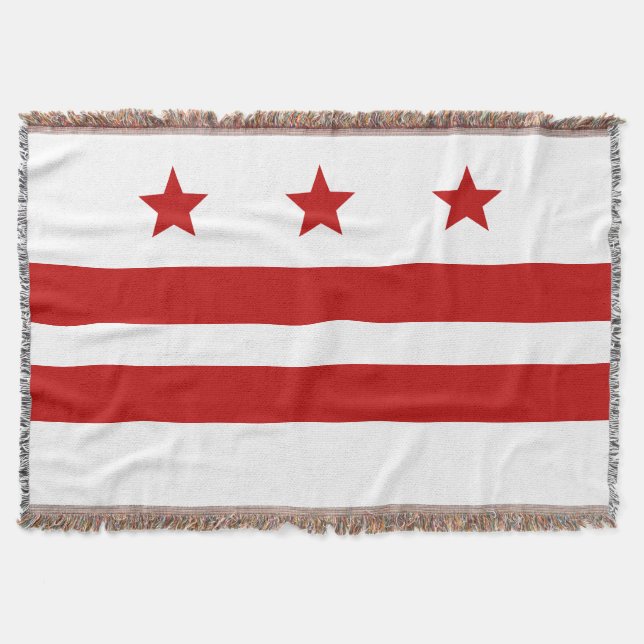 Cobertor bandeira da cidade de Washington D.C. (Frente)