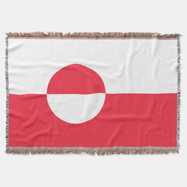 Cobertor Bandeira da Gronelândia (Frente)