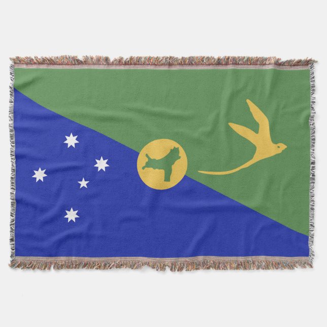 Cobertor bandeira da Ilha do Natal (Frente)