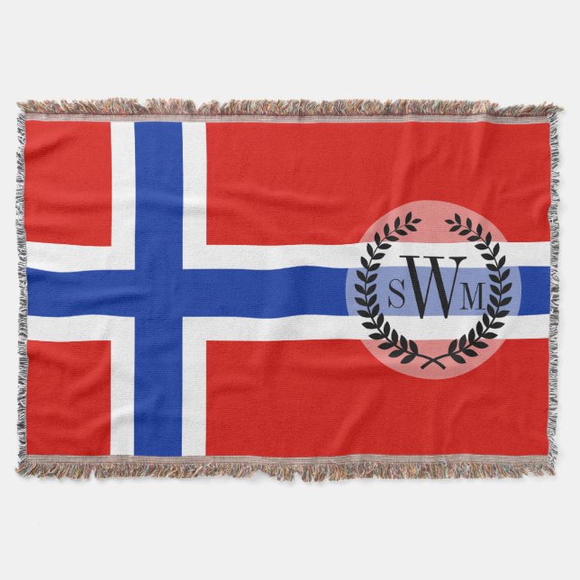 Cobertor Bandeira da Noruega (Frente)