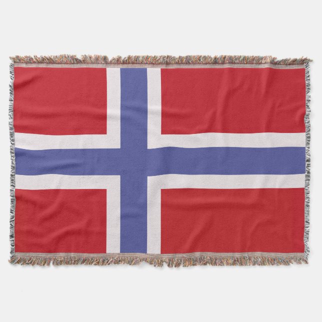 Cobertor Bandeira da Noruega (Frente)