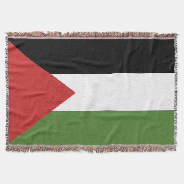 Cobertor bandeira da Palestina (Frente)