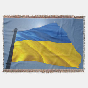 Cobertor Bandeira da Ucrânia - Guerra, Política, Sofrimento