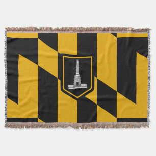 Cobertor Bandeira de Baltimore, Maryland Throw Blanket