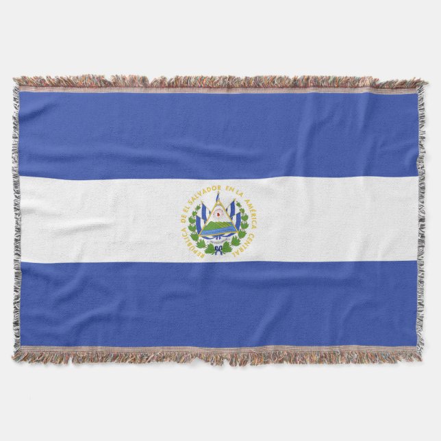 Cobertor Bandeira de El Salvador (Frente)