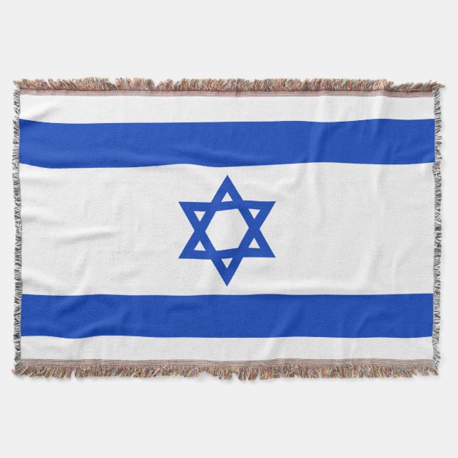 Cobertor bandeira de Israel (Frente)