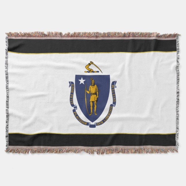 Cobertor bandeira de Massachusetts (Frente)