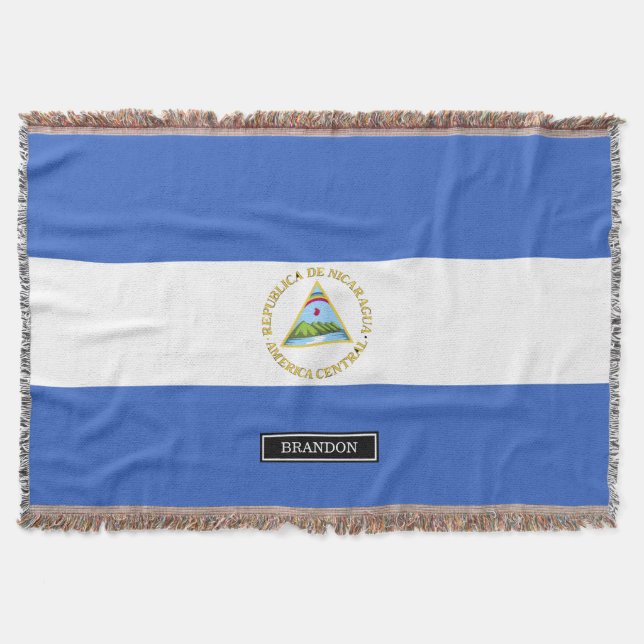 Cobertor Bandeira de Nicarágua (Frente)