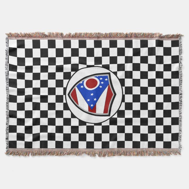 Cobertor bandeira de Ohio (Frente)