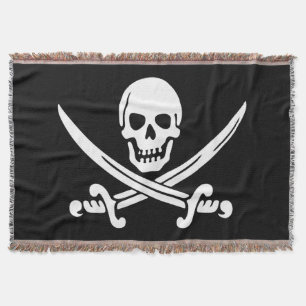 Cobertor Bandeira de pirata alegre de Roger