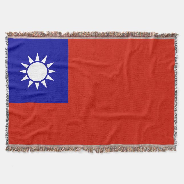 Cobertor Bandeira de Taiwan (Frente)