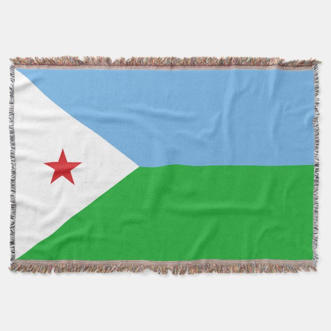 Cobertor Bandeira do Jibuti (Frente)