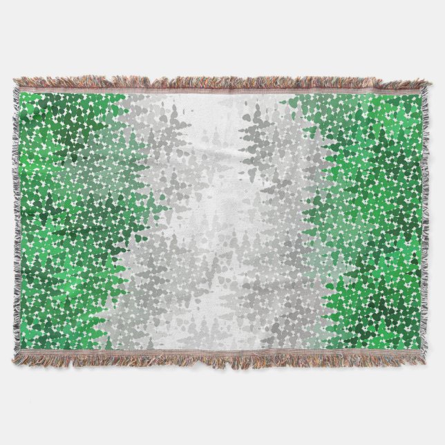 Cobertor Bandeira do Orgulho Abstrato Cinza Cinzento-românt (Frente)