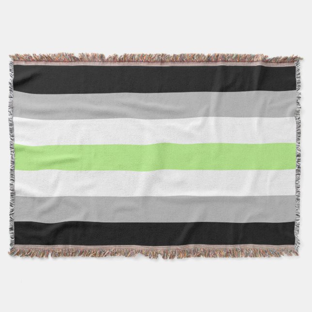 Cobertor Bandeira do Orgulho Agênero (Frente)