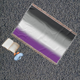Cobertor Bandeira do Orgulho Assexual Gradiente - Bandeira