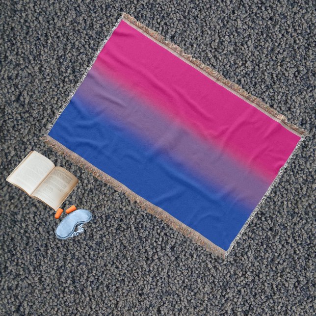 Cobertor Bandeira do Orgulho Bissexual Gradiente - Bandeira (Criador carregado)