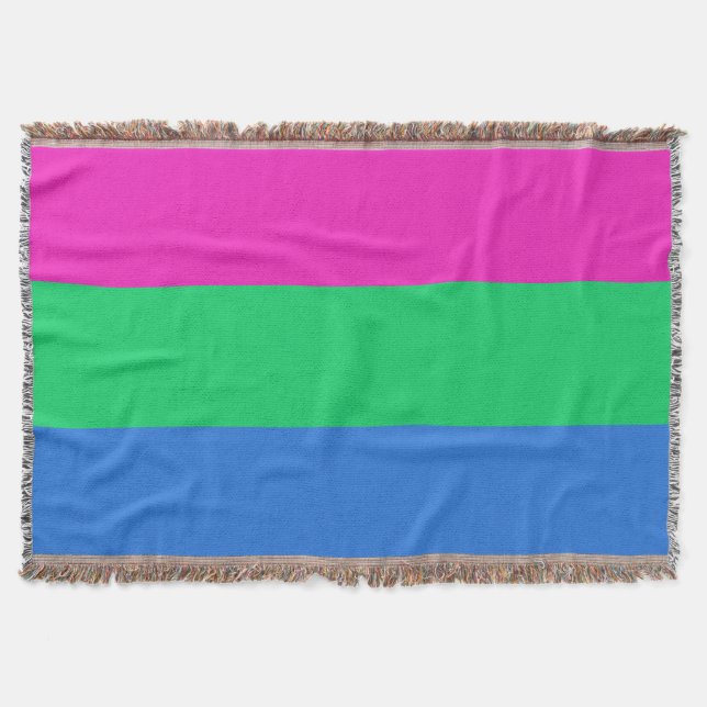 Cobertor Bandeira do Orgulho Polissexual (Frente)