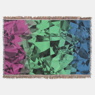 Cobertor Bandeira do Orgulho Polissexual Groovy Eclectic Re