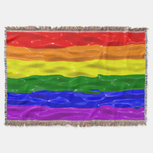 Cobertor Bandeira do orgulho SlipperyJoe's líquido vermelho