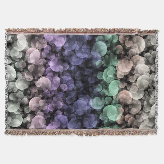 Cobertor Bandeira do Orgulho Uingender Groovy Boho Bolhas E (Frente)