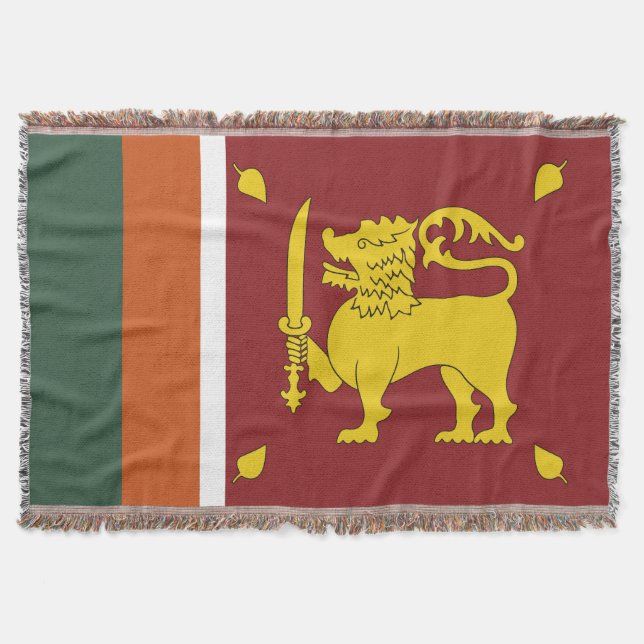 Cobertor Bandeira do Sri Lanka (Frente)