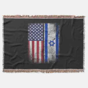 Cobertor Bandeira Israelense Americana Israel EUA Raízes Am