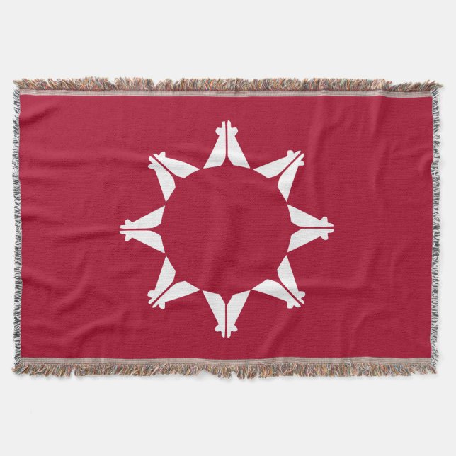 Cobertor Bandeira Oglala Lakota Sioux (Frente)