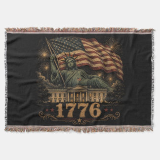Cobertor Bandeira Patriótica Americana da Estátua da Liberd