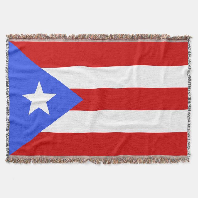 Cobertor bandeira Porto Rico (Frente)