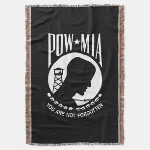 Cobertor Bandeira POW MIA: Soldados desaparecidos da Guerra