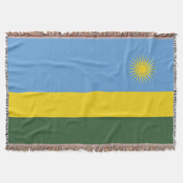 Cobertor Bandeira Ruanda (Frente)