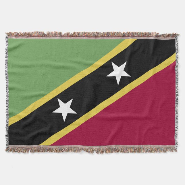 Cobertor bandeira santo Kitts e Nevis (Frente)