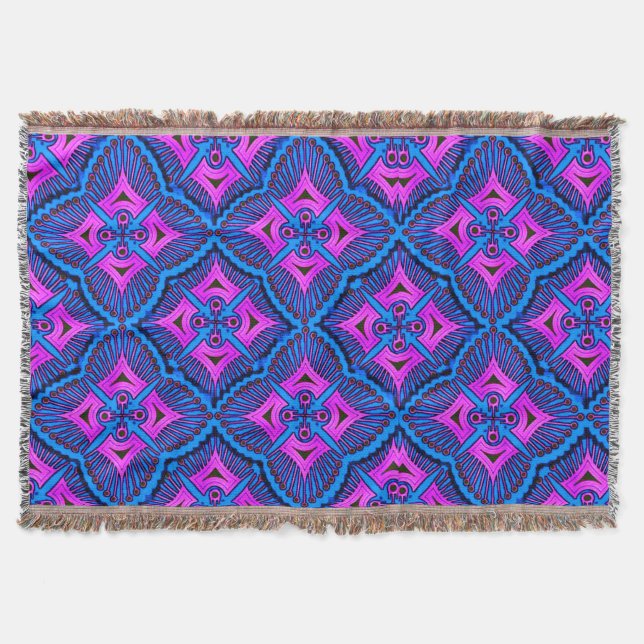 Cobertor Banheta Colorida 3D Design Digital (Frente)