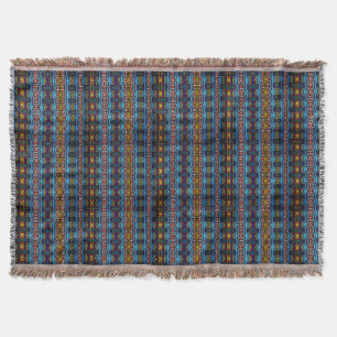 Cobertor Banheta de Lixeira com Faixa de Boho