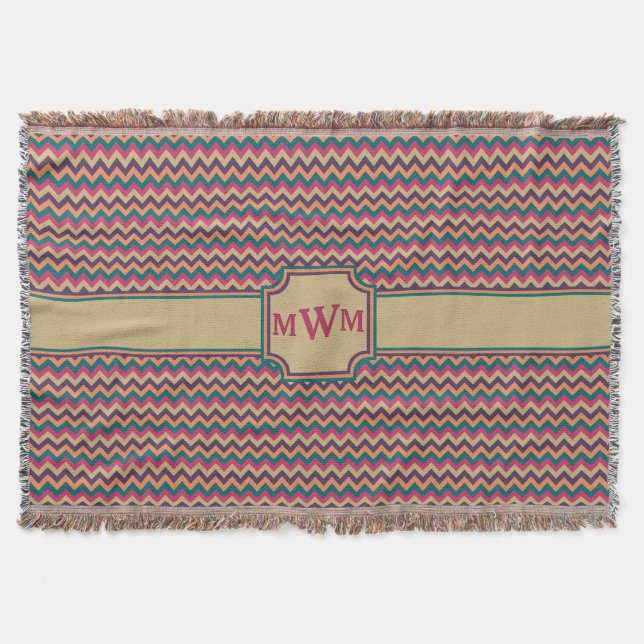 Cobertor Banheta Tropical Zigzag (Frente)