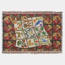 Cobertor Banquete Amish Quilt-Lovers em Cores do País Cozy