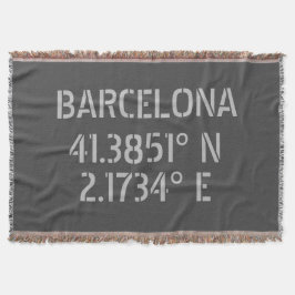 Cobertor Barcelona Espanha Latitude e Longitude 