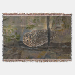 Cobertor Barred Owl Painting 14 x 28