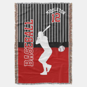 Cobertor Baseball Sport - Vermelho
