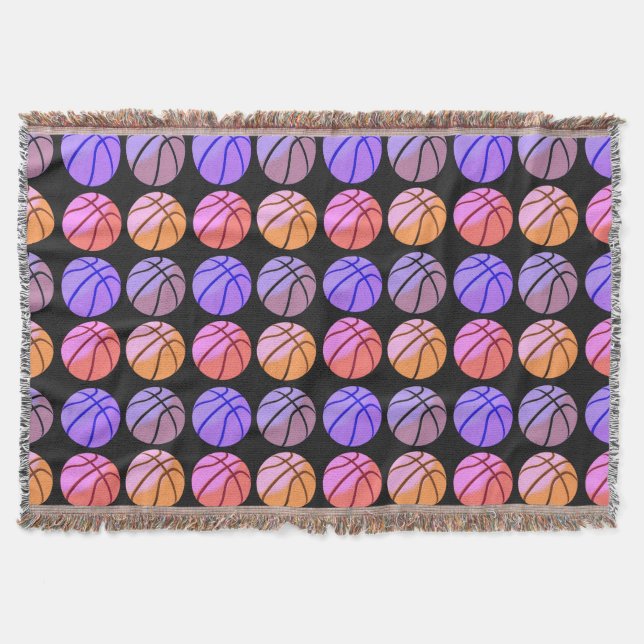 Cobertor Basquete Pop Art (Frente)