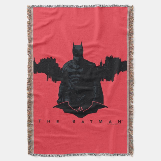 Cobertor Batman Gotham Silhouette (Frente Vertical)