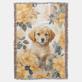 Cobertor Bebês-Cons | Ouro Retriever Puppy