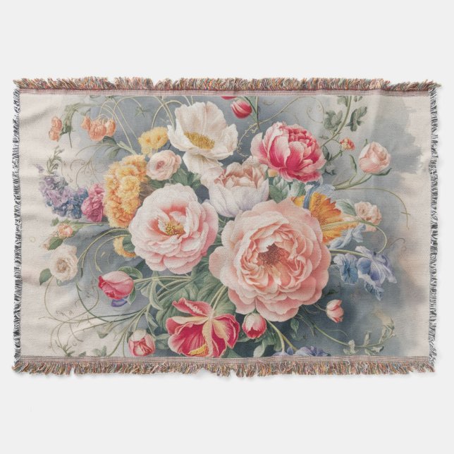 Cobertor belga Floral Elegance (Frente)